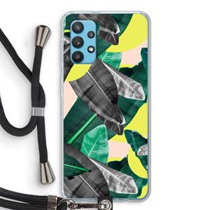 CaseCompany Fantasie jungle: Samsung Galaxy A32 4G Transparant Hoesje met koord