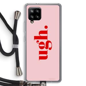 CaseCompany Ugh: Samsung Galaxy A42 5G Transparant Hoesje met koord