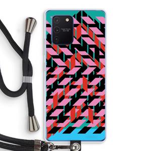 CaseCompany Skew Blush 2: Samsung Galaxy Note 10 Lite Transparant Hoesje met koord