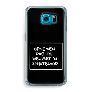 CaseCompany Schotelvod: Samsung Galaxy S6 Transparant Hoesje