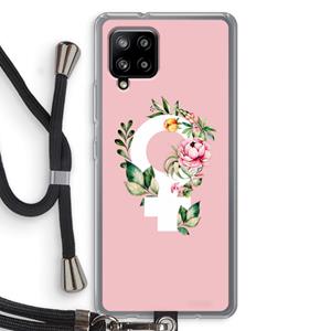 CaseCompany Venus: Samsung Galaxy A42 5G Transparant Hoesje met koord