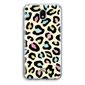 CaseCompany Leopard pattern: Samsung Galaxy J5 (2017) Transparant Hoesje