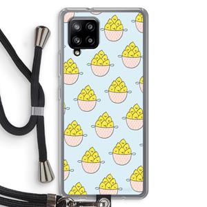 CaseCompany Citroenen: Samsung Galaxy A42 5G Transparant Hoesje met koord