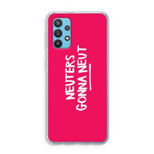 CaseCompany Neuters (roze): Samsung Galaxy A32 4G Transparant Hoesje