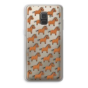 CaseCompany Pony: Samsung Galaxy A8 (2018) Transparant Hoesje