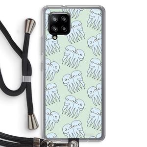CaseCompany Octopussen: Samsung Galaxy A42 5G Transparant Hoesje met koord