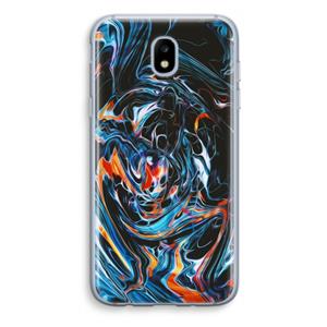 CaseCompany Black Unicorn: Samsung Galaxy J5 (2017) Transparant Hoesje