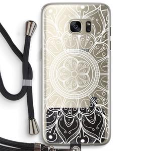 CaseCompany Roses Are Red: Samsung Galaxy S7 Edge Transparant Hoesje met koord