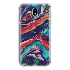 CaseCompany Chameleon Sun: Samsung Galaxy J5 (2017) Transparant Hoesje