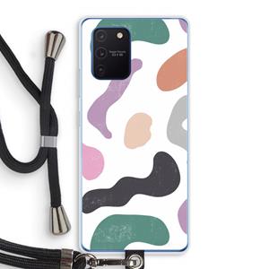 CaseCompany Memphis Shapes: Samsung Galaxy Note 10 Lite Transparant Hoesje met koord