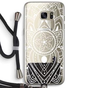 CaseCompany It's Complicated: Samsung Galaxy S7 Edge Transparant Hoesje met koord