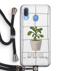 CaseCompany Kamerplant op vensterruit: Samsung Galaxy A40 Transparant Hoesje met koord