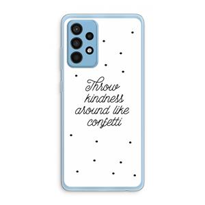 CaseCompany Confetti: Samsung Galaxy A52 Transparant Hoesje