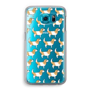 CaseCompany Doggy: Samsung Galaxy S6 Transparant Hoesje