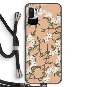 CaseCompany Blossoming spring: Xiaomi Redmi Note 10 5G Transparant Hoesje met koord