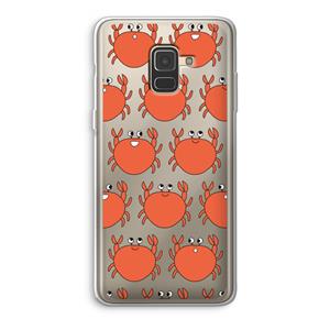 CaseCompany Krab: Samsung Galaxy A8 (2018) Transparant Hoesje