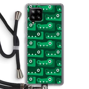 CaseCompany Crocs: Samsung Galaxy A42 5G Transparant Hoesje met koord