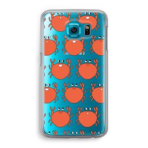 CaseCompany Krab: Samsung Galaxy S6 Transparant Hoesje