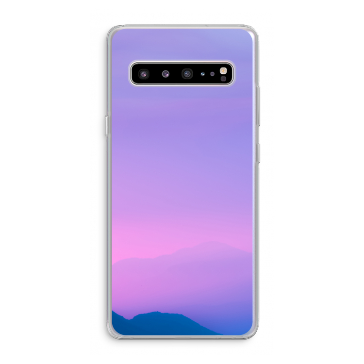 CaseCompany Sunset pastel: Samsung Galaxy S10 5G Transparant Hoesje