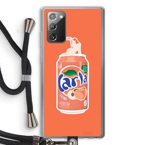 CaseCompany S(peach)less: Samsung Galaxy Note 20 / Note 20 5G Transparant Hoesje met koord