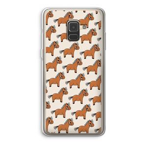 CaseCompany Pony: Samsung Galaxy A8 (2018) Transparant Hoesje