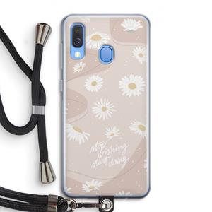 CaseCompany Daydreaming becomes reality: Samsung Galaxy A40 Transparant Hoesje met koord