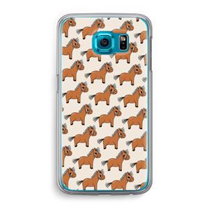 CaseCompany Pony: Samsung Galaxy S6 Transparant Hoesje