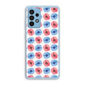 CaseCompany Klaproosjes: Samsung Galaxy A52 Transparant Hoesje