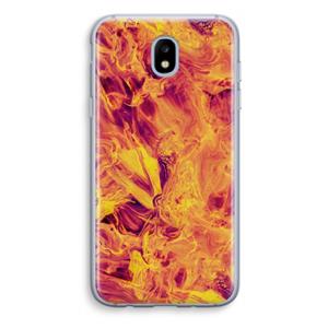 CaseCompany Eternal Fire: Samsung Galaxy J5 (2017) Transparant Hoesje