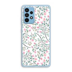 CaseCompany Sierlijke bloemen: Samsung Galaxy A52 Transparant Hoesje