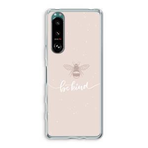 CaseCompany Be(e) kind: Sony Xperia 5 III Transparant Hoesje