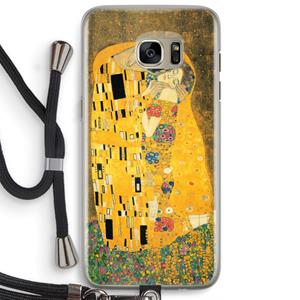 CaseCompany Der Kuss: Samsung Galaxy S7 Edge Transparant Hoesje met koord