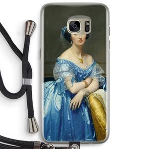CaseCompany Eleonore: Samsung Galaxy S7 Edge Transparant Hoesje met koord