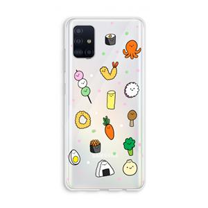 CaseCompany Happy bento friends: Galaxy A51 4G Transparant Hoesje