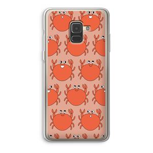 CaseCompany Krab: Samsung Galaxy A8 (2018) Transparant Hoesje