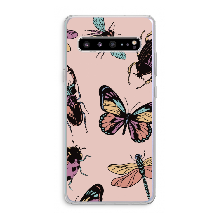 CaseCompany Tiny Bugs: Samsung Galaxy S10 5G Transparant Hoesje