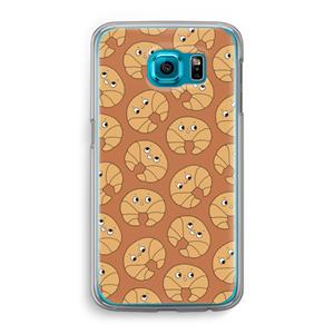 CaseCompany Croissant: Samsung Galaxy S6 Transparant Hoesje