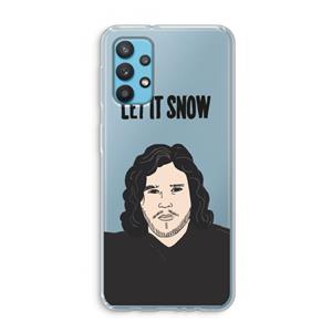 CaseCompany Let It Snow: Samsung Galaxy A32 4G Transparant Hoesje