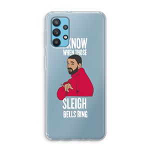 CaseCompany Sleigh Bells Ring: Samsung Galaxy A32 4G Transparant Hoesje
