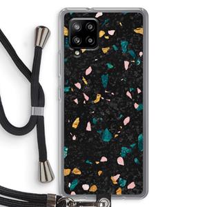 CaseCompany Terrazzo N°10: Samsung Galaxy A42 5G Transparant Hoesje met koord
