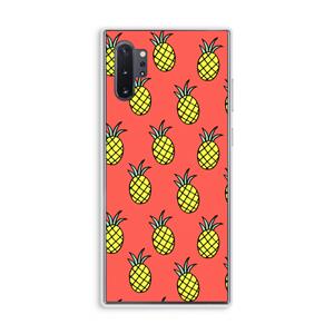 CaseCompany Ananas: Samsung Galaxy Note 10 Plus Transparant Hoesje