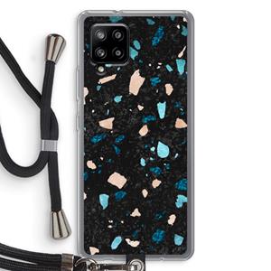 CaseCompany Terrazzo N°11: Samsung Galaxy A42 5G Transparant Hoesje met koord