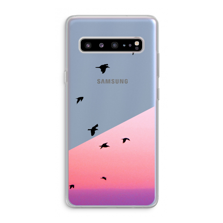 CaseCompany Fly away: Samsung Galaxy S10 5G Transparant Hoesje