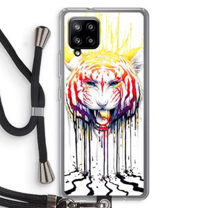 CaseCompany Fading: Samsung Galaxy A42 5G Transparant Hoesje met koord