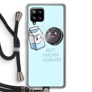 CaseCompany Best Friend Forever: Samsung Galaxy A42 5G Transparant Hoesje met koord