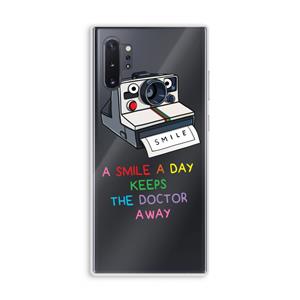 CaseCompany Smile: Samsung Galaxy Note 10 Plus Transparant Hoesje
