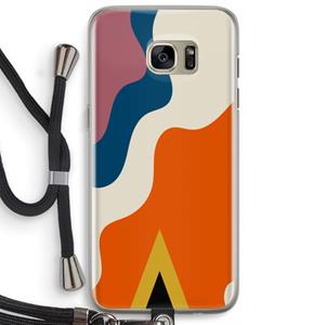 CaseCompany Noor A: Samsung Galaxy S7 Edge Transparant Hoesje met koord