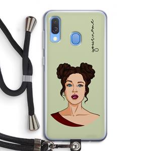 CaseCompany Pop-Art Creator: Samsung Galaxy A40 Transparant Hoesje met koord