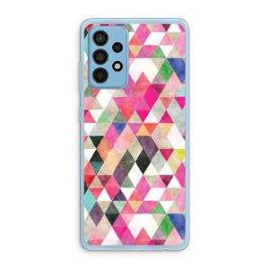 CaseCompany Gekleurde driehoekjes: Samsung Galaxy A52 Transparant Hoesje