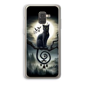 CaseCompany Moonlight Companions: Samsung Galaxy A8 (2018) Transparant Hoesje